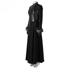 Game of Thrones Season 8 Sansa Stark Cosplay Full Set Outfit, A Song of Ice and Fire Same Style Medieval Costume for Women - Halloweez