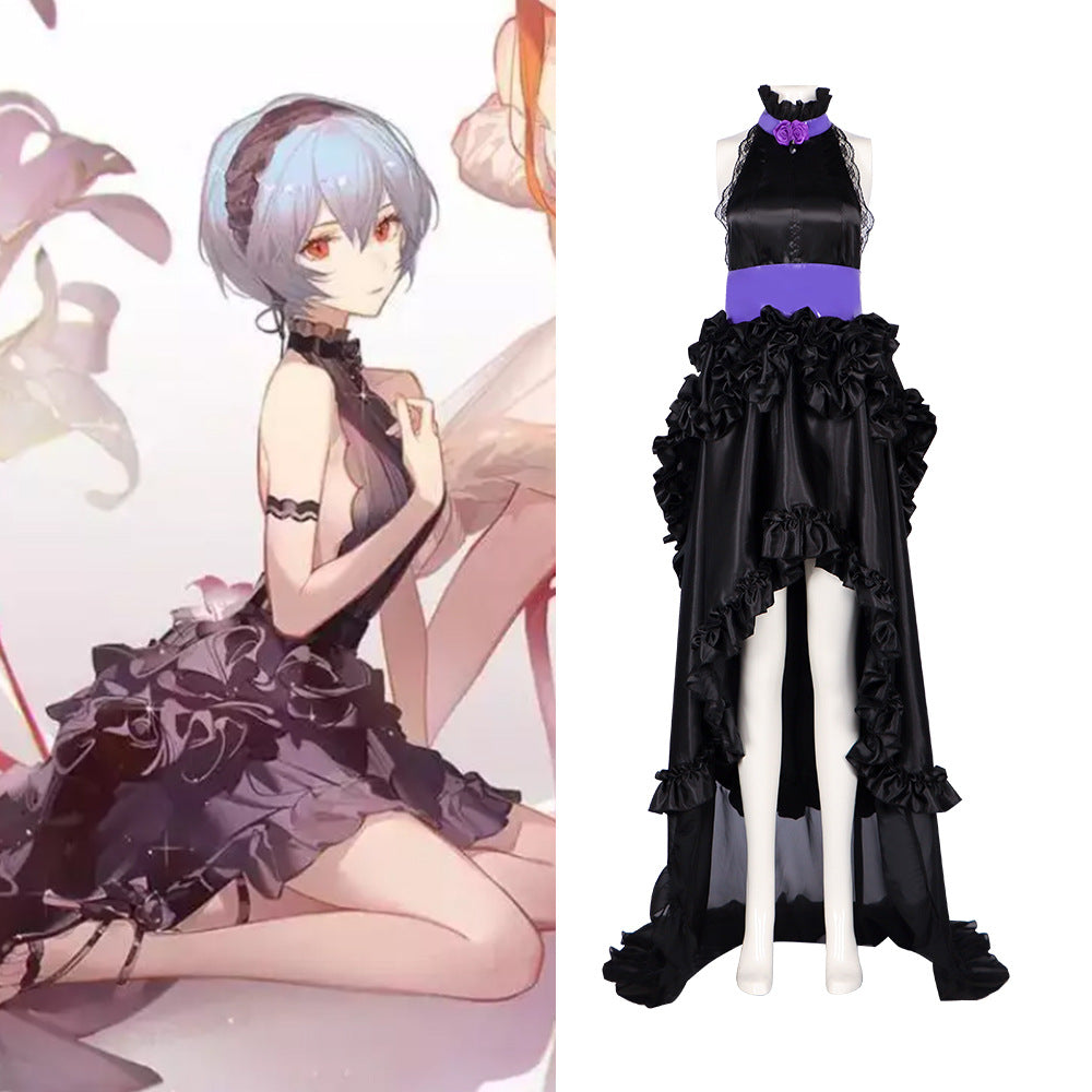 New Century Asuka Evangelion Flower Language Rei Ayanami Cosplay Costume Anime Dress - Halloweez