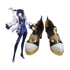 Genshin Impact Yelan Cosplay Shoes for Anime Conventions and Performances - Halloweez