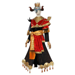 Fifth Personality Cosplay Costume Fool's Gold Sinful Molten Fire Mask Headwear Horns Halloween - Halloweez