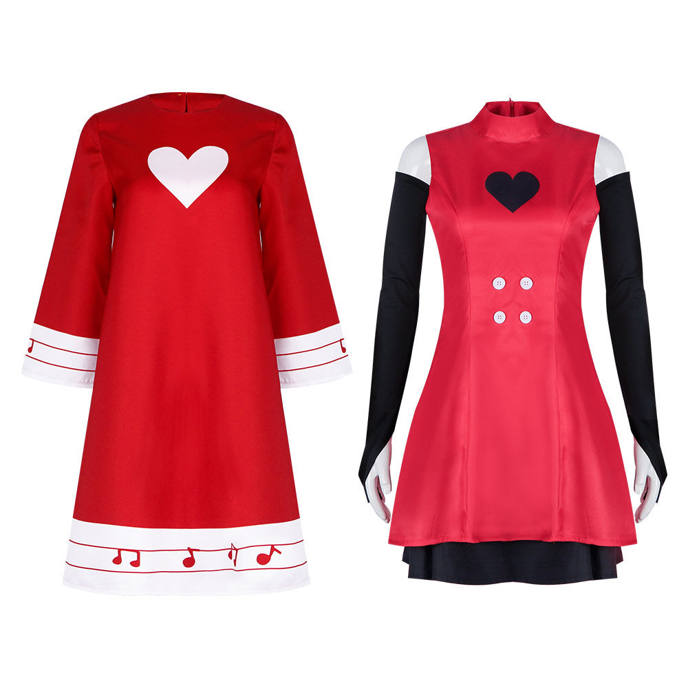 Hazbin Hotel Charlie Morningstar Princess Dress Cosplay Halloween Costume - Anime Cosplay Outfit - Halloweez