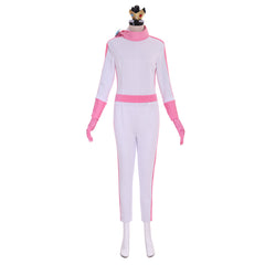 Halloweez Mario-Inspired Princess Cosplay Jumpsuit for Women - Anime Movie Battle Dress - Halloweez