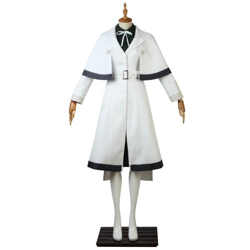 Halloweez Tokyo Ghoul Cosplay Outfit - White Trench Suit & Blue Wig - Halloweez