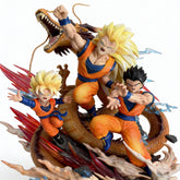 Dragon Ball Cloud-Origins Wukong Dual-Head Sculpture: UI Goku & Gogeta Figure