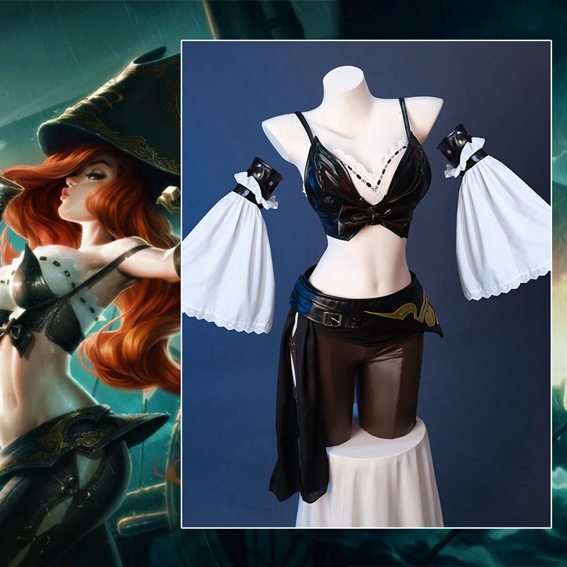 Halloweez Miss Fortune Cosplay Costume - The Bounty Hunter Outfit for Women - Halloweez