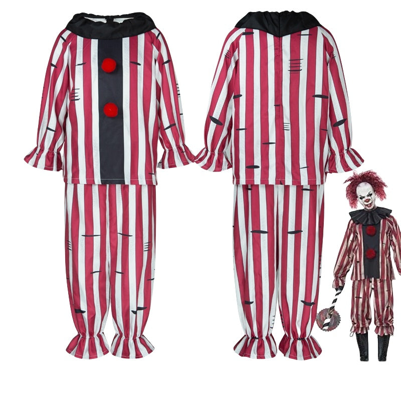 Halloween Nightmare Clown Men's Cosplay Costume - Evil Role Play Ready Stock - Halloweez