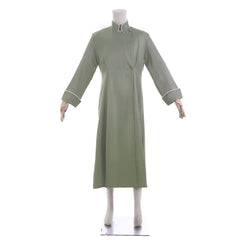 Authentic Medieval Priest Robe - Long Sleeve Vintage Stand Collar Costume by Halloweez - Halloweez
