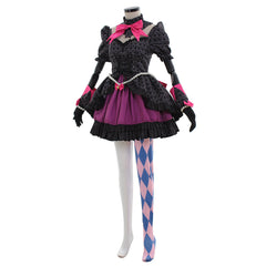 Halloweez Cosplay Game Costume Women's Sexy Black Officer Dress Suit for Overwatch Enthusiasts - Halloweez