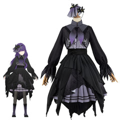 World Project PJSK Mafuyu Asahina Cosplay Costume Anime Dress Set for Women - Halloweez