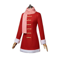 Gintama Kagura Winter Cosplay Costume Anime Full Set - Halloweez