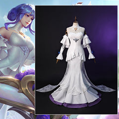 Embrace the Enchantress with Halloweez Crystal Rose Sona Cosplay Costume - Halloweez