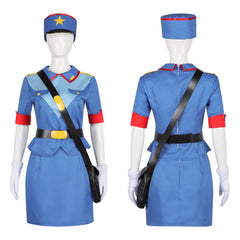 Pokemon Cosplay Costume Officer Jenny Police Uniform Anime Performance Outfit - Halloweez
