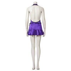 Stunning Final Fantasy VII Tifa Lockhart Purple Cosplay Costume by Halloweez - Halloweez