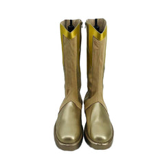 The Flash Season 8 Golden Boots Cosplay Shoes for TV Show Fans - Halloweez