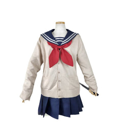 Himiko Toga COS Full Set My Hero Academia Cosplay Costume Wig Female School JK Uniform - Halloweez