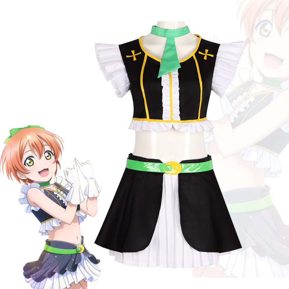 Love Live! Cosplay Costume μ's Hoshizora Rin Stage Performance Outfit - Halloweez