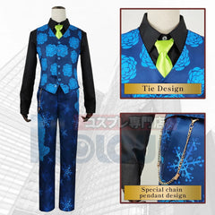 Halloweez Tokyo Anime Cosplay Costume - Chifuyu Matsuno Blue Tiger Snow 7Pcs Set for Halloween & Christmas - Halloweez