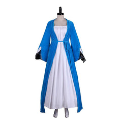 Halloweez Elizabeth Schuyler Hamilton Cosplay Blue Dress Coat | Broadway Colonial Rococo Ball Gown Costume - Halloweez