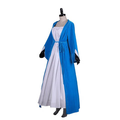 Halloweez Elizabeth Schuyler Hamilton Cosplay Blue Dress Coat | Broadway Colonial Rococo Ball Gown Costume - Halloweez