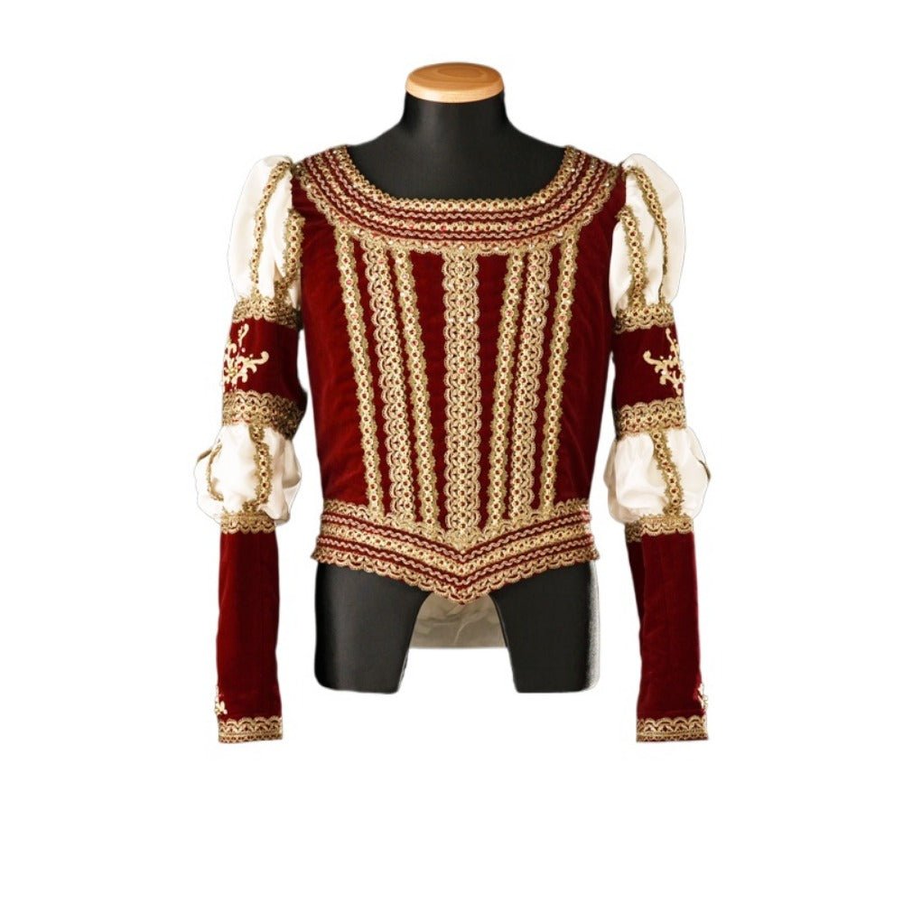 Halloweez Tudor Prince Cosplay Costume - Renaissance Uniform Tops for Ballet & Theater | Medieval Series - Halloweez