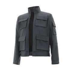 Halloweez Empire Wars Movie Han Solo Cosplay Costume - Premium Adult Long Sleeve Coat for Men - Halloweez