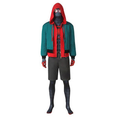 Halloweez Miles Morales Spider-Man Cosplay Suit - Immerse in the Spider-Verse Jumpsuit - Halloweez