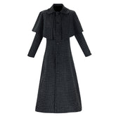 Wednesday Season 2 Cosplay Costume Addams Family Women's Wool Coat Halloween Ready - Halloweez