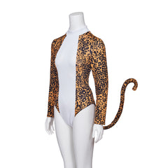 Halloweez Josie and the Pussycats Leopard Print Bodysuit | Cosplay Jumpsuit - Halloweez