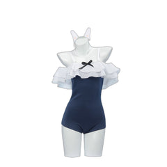 Blue Archive Tsukiyuki Miyako One-piece Swimsuit Cosplay Costume 2D Game Character Outfit - Halloweez