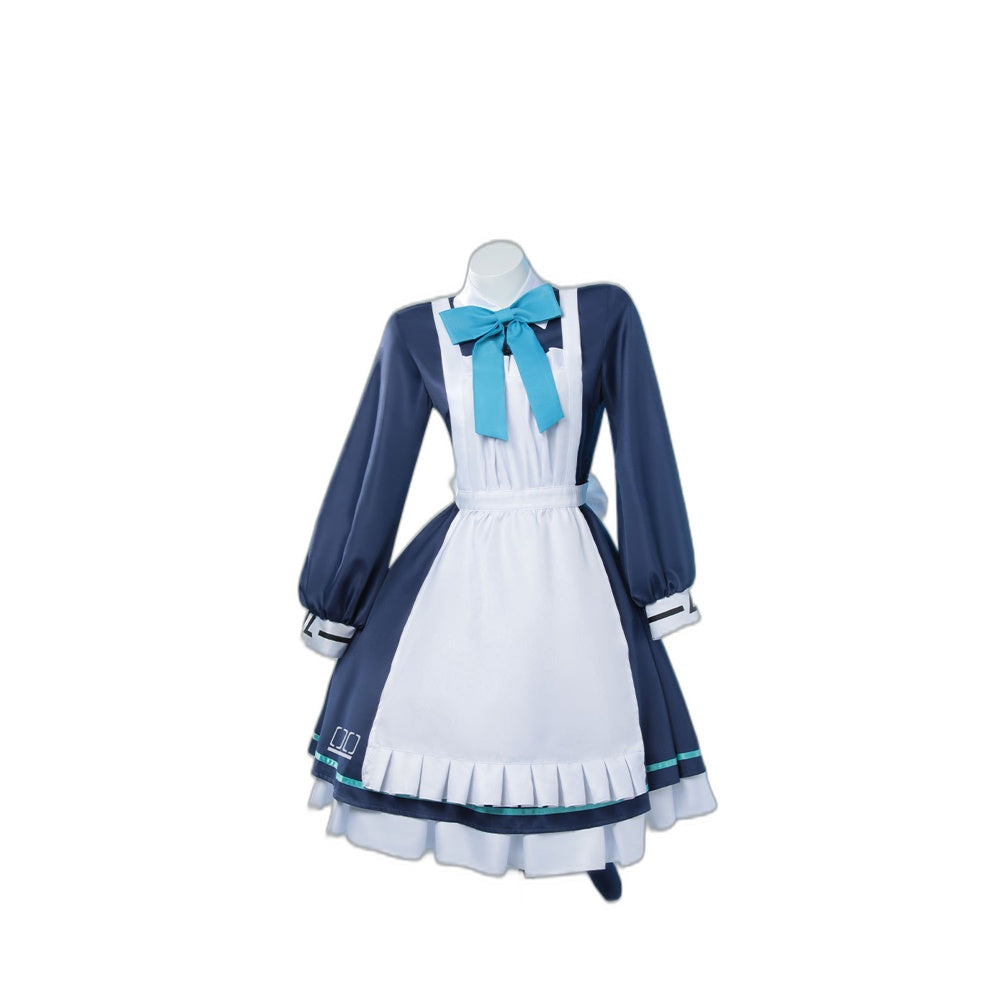 Blue Archive Sae Momoi Cosplay Costume Halloween Maid Outfit Anime Game Costume - Halloweez