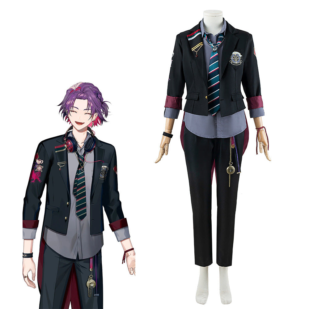 VTuber VOLTACTION Hibari Watarai Anime Cosplay Costume Set - Semi-Anniversary Edition - Halloweez