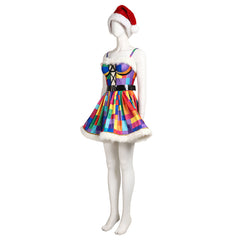 Glimmering Haloweez Christmas Dress - Colorful Sequined Elegant Party Wear - Halloweez