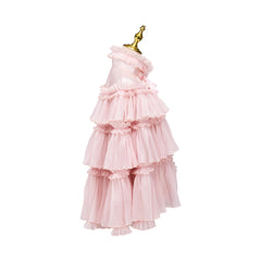 Anime Pink Mid-Length Cape Cosplay Costume – Elegant & Authentic Replica for Cosplay Enthusiasts - Halloweez