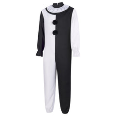 Spooky Halloween Christmas Killer Clown Cosplay Costume Set - Halloweez