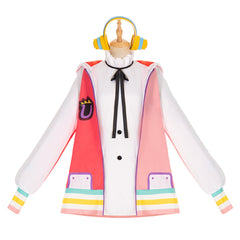 Halloweez Cosplay Costume - Uta's Red Stage Version | One Piece Anime World's Song Outfit - Halloweez