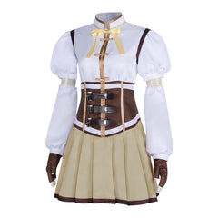 Magical Girl Madoka Cosplay Mami Tomoe Battle Costume Halloween Anime Role Play Set - Halloweez