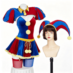 Female Joker The Amazing Digital Circus Cosplay Costume, Custom Outfit for Halloween & Comic Con