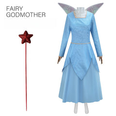 Fairy Godmother Shrek Costume Dress Halloween Cosplay Outfit for Women - Halloweez