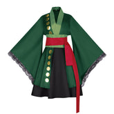 One Piece Roronoa Zoro Gender Swap Cosplay Costume - Anime Lolita Kimono Dress - Halloweez