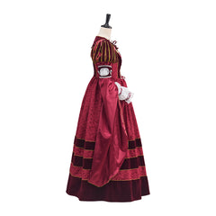 The Tudors Rose Pink Gown Cosplay Costume – Elegant Historical Dress - Halloweez