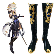 Genshin Impact Chalk Prince Albedo Boots Cosplay Shoes - Custom Design Available - Halloweez