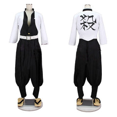 Demon Slayer Corps Uniform Cosplay Costume of Sanemi Shinazugawa - Halloweez