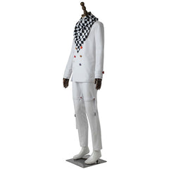 Halloweez Kokichi Oma Cosplay Costume Wig Outfit - Danganronpa V3 Ouma Suit Cloak Hat for Halloween & Parties - Halloweez