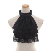 Elegant Victorian Black Lace Detachable Collar and Cuffs | Halloweez Gothic Cosplay Essentials - Halloweez