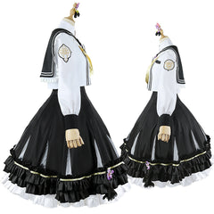 Blue Archive Ako Anime Cosplay Schoolgirl Black High Waist Slimming Youthful Dress - Halloweez