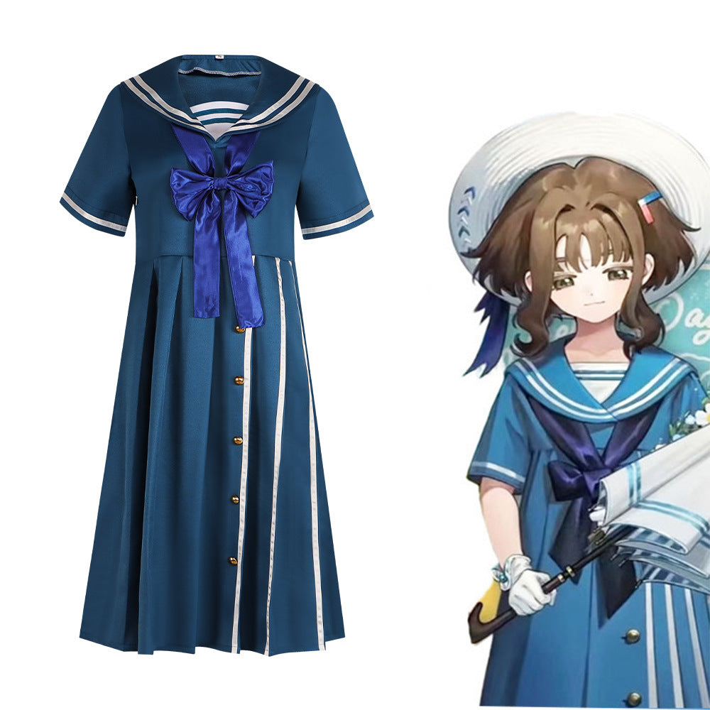 Return to the Future 1999 Little Sparrow Cosplay Costume - Lawson Collaboration Sailor Dress - Halloweez