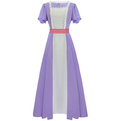 Titanic Rose Same Role Play Dress Bridgerton Evening Gown Regency Dress - Movie Cosplay Costume - Halloweez