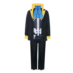 Anime One Piece Brook Cosplay Costume 2D Comic Con Floral Suit - Halloweez