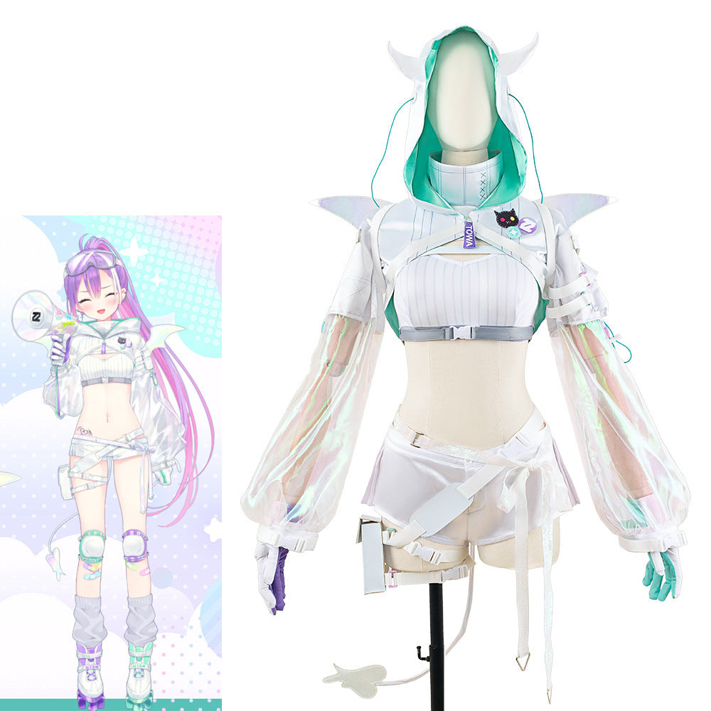 vtuber hololive - Tokoyami Towa Cosplay Costume - Halloweez