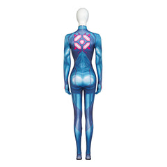 Samus Aran Metroid Cosplay Costume - Halloweez Spandex Superhero Bodysuit for Halloween - Halloweez